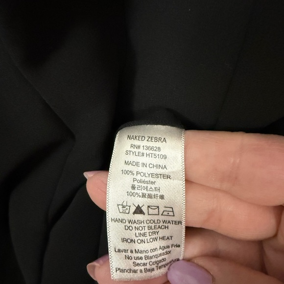 Naked Zebra Multicolored Sleeveless Blouse with Mandarin Collar - Picture 4 of 4